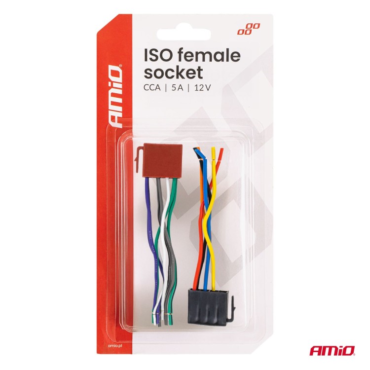 Amio - Φίσσα ISO Θηλυκή 12V έως 5A – CCA, Για Ηλεκτρικές & Φωτιστικές Εγκαταστάσεις Οχημάτων - 1 τεμ. (04444/AM) Amio - Φίσσα ISO Θηλυκή 12V έως 5A – CCA, Για Ηλεκτρικές & Φωτιστικές Εγκαταστάσεις Οχημάτων - 1 τεμ. (04444/AM)
