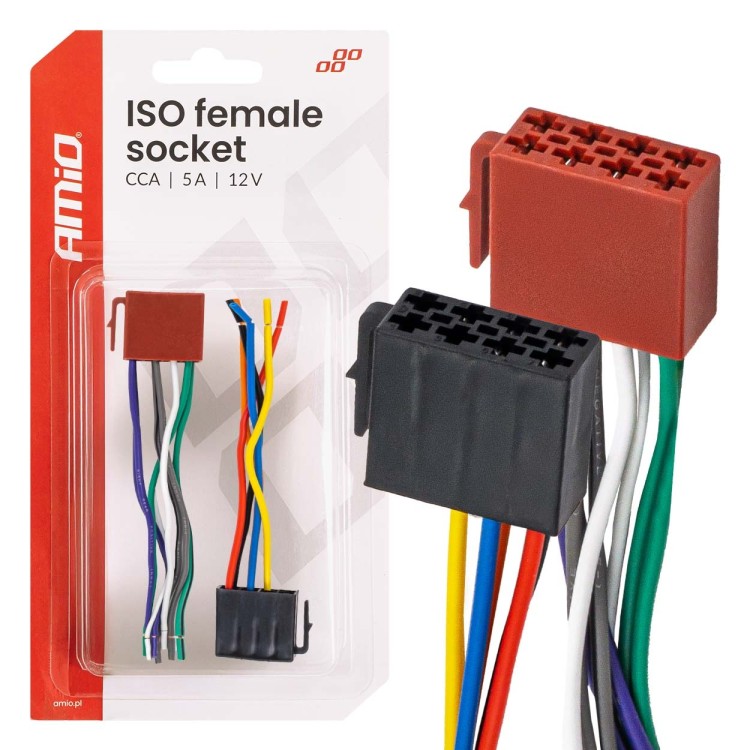 Amio - Φίσσα ISO Θηλυκή 12V έως 5A – CCA, Για Ηλεκτρικές & Φωτιστικές Εγκαταστάσεις Οχημάτων - 1 τεμ. (04444/AM) Amio - Φίσσα ISO Θηλυκή 12V έως 5A – CCA, Για Ηλεκτρικές & Φωτιστικές Εγκαταστάσεις Οχημάτων - 1 τεμ. (04444/AM)