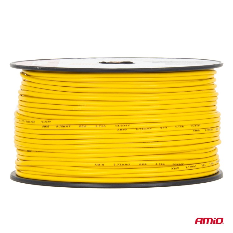 Amio - Καλώδιο Ηχείων CCA 1×0,75mm² 100m – 3,75A / 12-230V - 1 τεμ. (04447/AM) Amio - Καλώδιο Ηχείων CCA 1×0,75mm² 100m – 3,75A / 12-230V - 1 τεμ. (04447/AM)