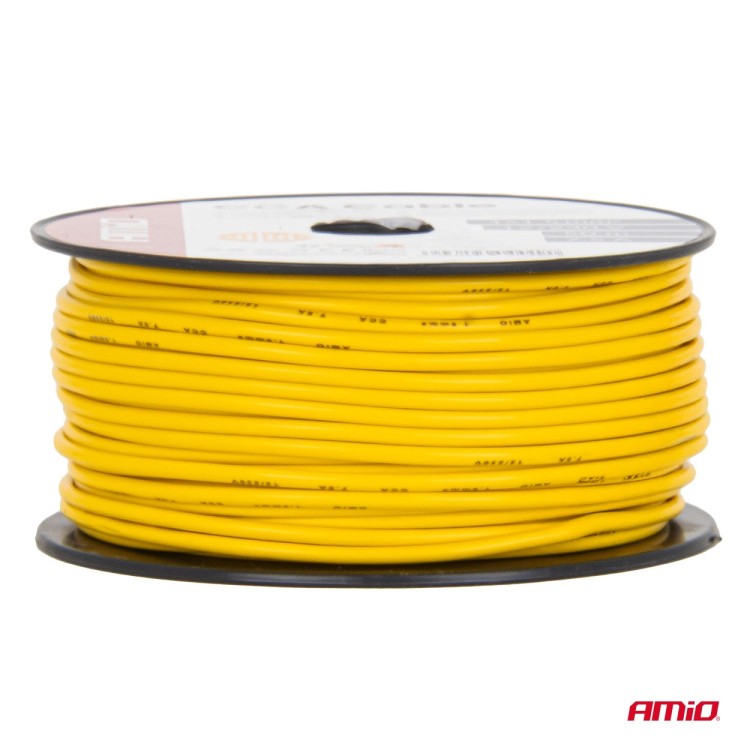 Amio - Μονόκλωνο Καλώδιο Εγκατάστασης CCA 1×1,5mm² 50m – 7,5A / 12-230V - 1 τεμ. (04449/AM) Amio - Μονόκλωνο Καλώδιο Εγκατάστασης CCA 1×1,5mm² 50m – 7,5A / 12-230V - 1 τεμ. (04449/AM)