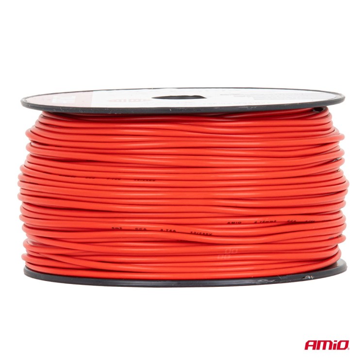 Amio - Μονόκλωνο Καλώδιο Εγκατάστασης CCA 1×0,75mm² 100m – 12/230V - 1 τεμ. (04450/AM) Amio - Μονόκλωνο Καλώδιο Εγκατάστασης CCA 1×0,75mm² 100m – 12/230V - 1 τεμ. (04450/AM)