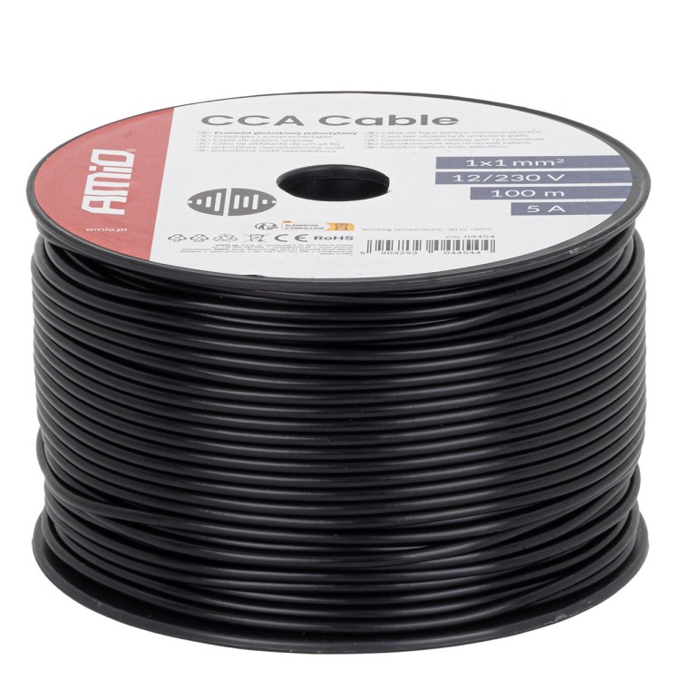 Amio Μονόκλωνο Καλώδιο Εγκατάστασης CCA 1×1mm² 100m – 12/230V 1 τεμ. (04454/AM) Amio Μονόκλωνο Καλώδιο Εγκατάστασης CCA 1×1mm² 100m – 12/230V 1 τεμ. (04454/AM)