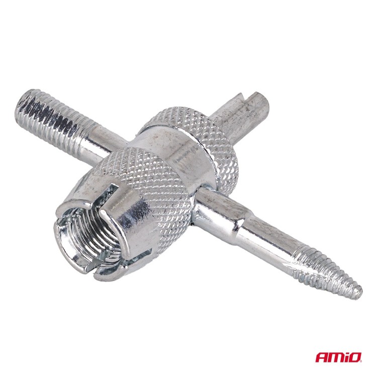 Amio - Πολυεργαλείο Βαλβίδας Ελαστικών 4-σε-1 (4-Way Valve Tool) – Για Αυτοκίνητα, Μοτοσυκλέτες & Ποδήλατα - 1 τεμ. (04471/AM) Amio - Πολυεργαλείο Βαλβίδας Ελαστικών 4-σε-1 (4-Way Valve Tool) – Για Αυτοκίνητα, Μοτοσυκλέτες & Ποδήλατα - 1 τεμ. (04471/AM)