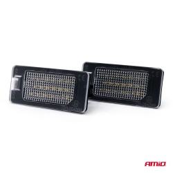 Amio - Φώτα Πινακίδας LED τύπου CLP02 τάση λειτουργίας 12V για Επιβατικά Αυτοκίνητα BMW - 2 τεμ. (04537/AM)