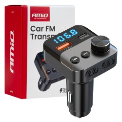 Amio - FM Transmitter Αναπτήρα τύπου FMT01 τάση λειτουργίας για Επιβατικά Αυτοκίνητα και Φορτηγά με 1xUSB Type-A και 1xUSB Type-C για Επιβατικά Αυτοκίνητα και Φορτηγά - 1 τεμ. (04647/AM) Amio - FM Transmitter Αναπτήρα τύπου FMT01 τάση λειτουργίας για Επιβατικά Αυτοκίνητα και Φορτηγά με 1xUSB Type-A και 1xUSB Type-C για Επιβατικά Αυτοκίνητα και Φορτηγά - 1 τεμ. (04647/AM)
