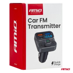 Amio - FM Transmitter Αναπτήρα τύπου FMT02 τάση λειτουργίας 12-24V με 2xUSB Type-A και 1xUSB Type-C για Επιβατικά Αυτοκίνητα και Φορτηγά - 1 τεμ. (04649/AM) Amio - FM Transmitter Αναπτήρα τύπου FMT02 τάση λειτουργίας 12-24V με 2xUSB Type-A και 1xUSB Type-C για Επιβατικά Αυτοκίνητα και Φορτηγά - 1 τεμ. (04649/AM)