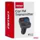 Amio - FM Transmitter Αναπτήρα τύπου FMT02 τάση λειτουργίας 12-24V με 2xUSB Type-A και 1xUSB Type-C για Επιβατικά Αυτοκίνητα και Φορτηγά - 1 τεμ. (04649/AM)