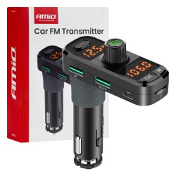 Amio - FM Transmitter Αναπτήρα τύπου FMT06 τάση λειτουργίας 12-24V με 2xUSB Type-A, 1xUSB Type-C και υποδοχή microSD για Επιβατικά Αυτοκίνητα και Φορτηγά - 1 τεμ. (04653/AM) Amio - FM Transmitter Αναπτήρα τύπου FMT06 τάση λειτουργίας 12-24V με 2xUSB Type-A, 1xUSB Type-C και υποδοχή microSD για Επιβατικά Αυτοκίνητα και Φορτηγά - 1 τεμ. (04653/AM)