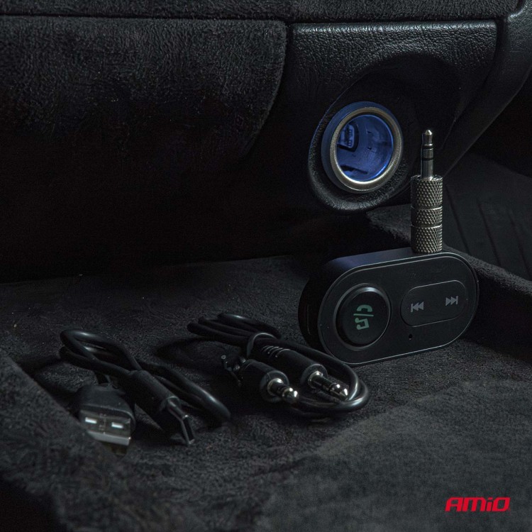 Amio - Bluetooth Δέκτης (Receiver) για Ασύρματη Μετάδοση Ήχου με υποδοχή Mini Jack 3.5mm για Αυτοκίνητα και Ηχοσυστήματα - 1 τεμ. (04658/AM) Amio - Bluetooth Δέκτης (Receiver) για Ασύρματη Μετάδοση Ήχου με υποδοχή Mini Jack 3.5mm για Αυτοκίνητα και Ηχοσυστήματα - 1 τεμ. (04658/AM)