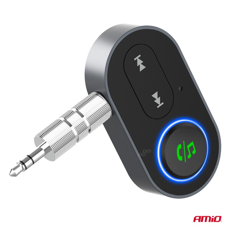 Amio - Bluetooth Δέκτης (Receiver) για Ασύρματη Μετάδοση Ήχου με υποδοχή Mini Jack 3.5mm για Αυτοκίνητα και Ηχοσυστήματα - 1 τεμ. (04658/AM) Amio - Bluetooth Δέκτης (Receiver) για Ασύρματη Μετάδοση Ήχου με υποδοχή Mini Jack 3.5mm για Αυτοκίνητα και Ηχοσυστήματα - 1 τεμ. (04658/AM)