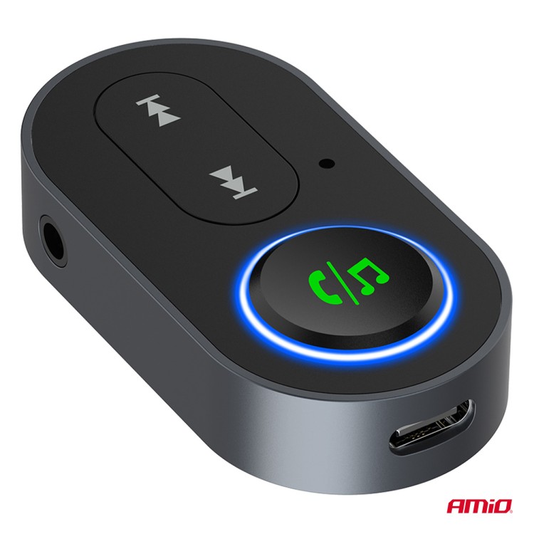 Amio - Bluetooth Δέκτης (Receiver) για Ασύρματη Μετάδοση Ήχου με υποδοχή Mini Jack 3.5mm για Αυτοκίνητα και Ηχοσυστήματα - 1 τεμ. (04658/AM) Amio - Bluetooth Δέκτης (Receiver) για Ασύρματη Μετάδοση Ήχου με υποδοχή Mini Jack 3.5mm για Αυτοκίνητα και Ηχοσυστήματα - 1 τεμ. (04658/AM)