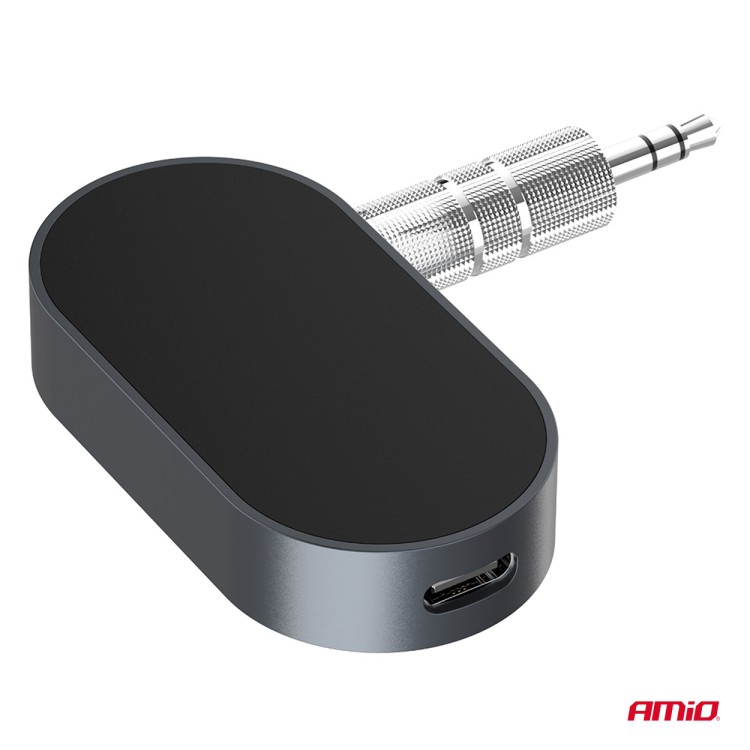 Amio - Bluetooth Δέκτης (Receiver) για Ασύρματη Μετάδοση Ήχου με υποδοχή Mini Jack 3.5mm για Αυτοκίνητα και Ηχοσυστήματα - 1 τεμ. (04658/AM) Amio - Bluetooth Δέκτης (Receiver) για Ασύρματη Μετάδοση Ήχου με υποδοχή Mini Jack 3.5mm για Αυτοκίνητα και Ηχοσυστήματα - 1 τεμ. (04658/AM)