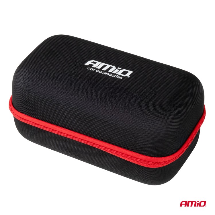 Amio - Φορητός Εκκινητής Μπαταρίας (Jump Starter) με ενσωματωμένο Κομπρεσέρ Αέρα, Powerbank και Φακό LED τάση λειτουργίας 12V με χωρητικότητα 7,2Ah και μέγιστο ρεύμα εκκίνησης 600A για Επιβατικά Αυτοκίνητα - 1 τεμ. (04674/AM) Amio - Φορητός Εκκινητής Μπαταρίας (Jump Starter) με ενσωματωμένο Κομπρεσέρ Αέρα, Powerbank και Φακό LED τάση λειτουργίας 12V με χωρητικότητα 7,2Ah και μέγιστο ρεύμα εκκίνησης 600A για Επιβατικά Αυτοκίνητα - 1 τεμ. (04674/AM)