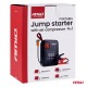 Amio - Φορητός Εκκινητής Μπαταρίας (Jump Starter) Mini με ενσωματωμένο Κομπρεσέρ Αέρα, Powerbank και Φακό LED τάση λειτουργίας 12V με χωρητικότητα 7,2Ah και μέγιστο ρεύμα εκκίνησης 600A για Επιβατικά Αυτοκίνητα - 1 τεμ. (04675/AM) Amio - Φορητός Εκκινητής Μπαταρίας (Jump Starter) Mini με ενσωματωμένο Κομπρεσέρ Αέρα, Powerbank και Φακό LED τάση λειτουργίας 12V με χωρητικότητα 7,2Ah και μέγιστο ρεύμα εκκίνησης 600A για Επιβατικά Αυτοκίνητα - 1 τεμ. (04675/AM)
