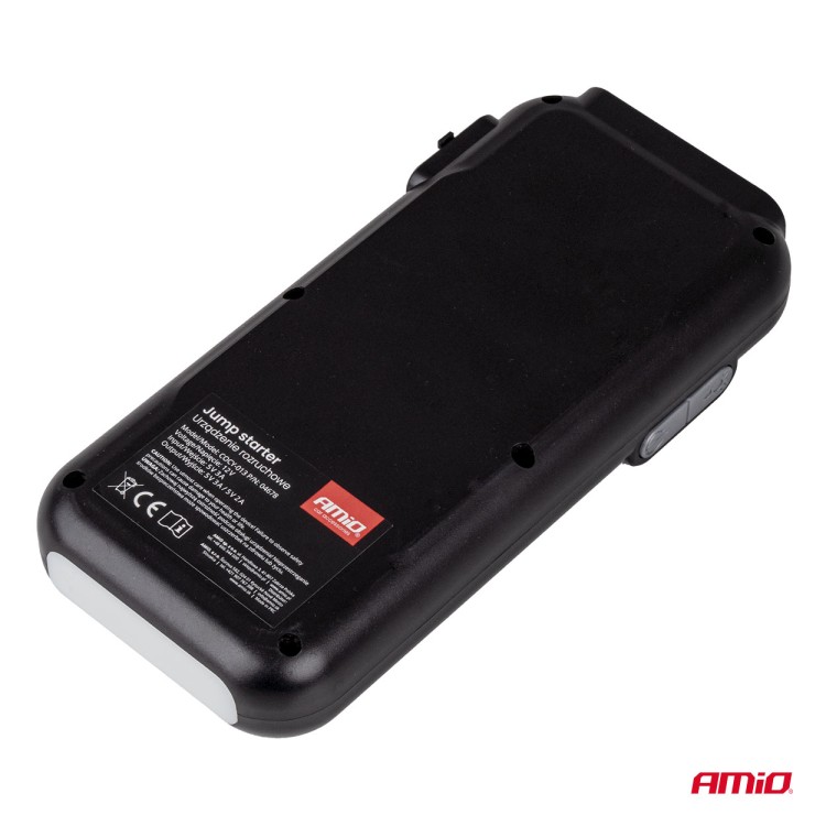 Amio - Φορητός Εκκινητής Μπαταρίας 3 σε 1 τύπου Jump Starter με Φως LED και Powerbank τάση λειτουργίας 12V απόδοσης 12Ah 800-1600A για Επιβατικά Αυτοκίνητα - 1 τεμ. (04678/AM) Amio - Φορητός Εκκινητής Μπαταρίας 3 σε 1 τύπου Jump Starter με Φως LED και Powerbank τάση λειτουργίας 12V απόδοσης 12Ah 800-1600A για Επιβατικά Αυτοκίνητα - 1 τεμ. (04678/AM)