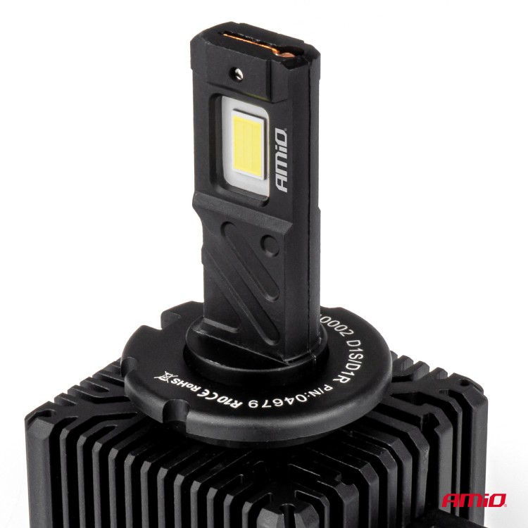 Amio - Λαμπτήρες LED Φώτων Εμπρός τύπου D1S/D1R βάση PK32d-2 τάση λειτουργίας 12V απόδοσης 110W (11132lm) XD PRO Series FULL CANBUS 6500K με ψύκτρα Plug & Play για Επιβατικά Αυτοκίνητα - 2 τεμ. (04679/AM) Amio - Λαμπτήρες LED Φώτων Εμπρός τύπου D1S/D1R βάση PK32d-2 τάση λειτουργίας 12V απόδοσης 110W (11132lm) XD PRO Series FULL CANBUS 6500K με ψύκτρα Plug & Play για Επιβατικά Αυτοκίνητα - 2 τεμ. (04679/AM)