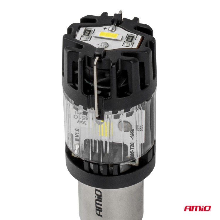 Amio – LED CSP P21/5W BAY15d Διπολικό 12V 66W 4800lm 6500K Full CANBUS για Στοπ & Θέσης Ισχυρό Φως – 1 Τεμ. (04689/AM) Amio – LED CSP P21/5W BAY15d Διπολικό 12V 66W 4800lm 6500K Full CANBUS για Στοπ & Θέσης Ισχυρό Φως – 1 Τεμ. (04689/AM)