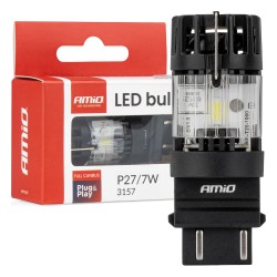 Amio – LED CSP P27/7W 3157 Καρφωτό 12V 66W 4800lm 6500K Full CANBUS για Στοπ & Θέσης Ισχυρό Φως – 1 Τεμ. (04691/AM) Amio – LED CSP P27/7W 3157 Καρφωτό 12V 66W 4800lm 6500K Full CANBUS για Στοπ & Θέσης Ισχυρό Φως – 1 Τεμ. (04691/AM)