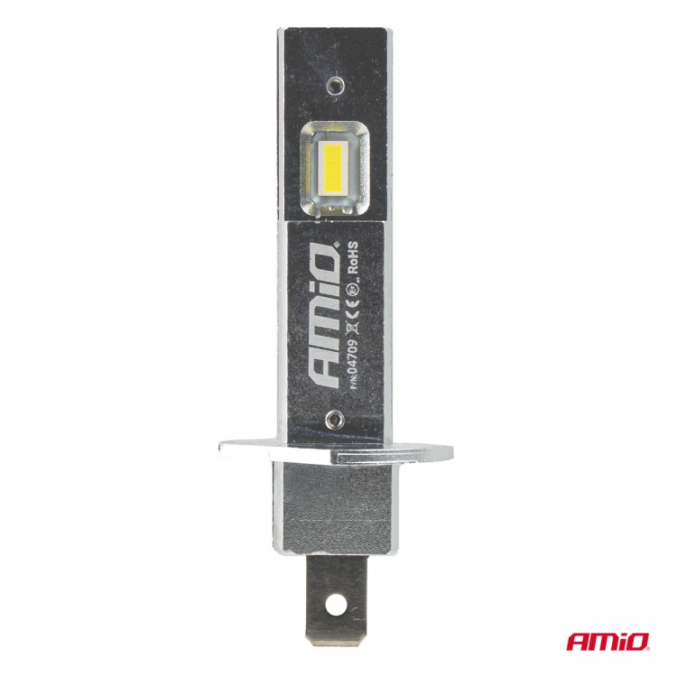 Amio - Λαμπτήρες LED Φώτων Εμπρός τύπου H1 βάση P14.5s τάση λειτουργίας 12V απόδοσης 20W (2920lm) Series H25 CANBUS 6000K για Επιβατικά Αυτοκίνητα - 2 τεμ. (04709/AM) Amio - Λαμπτήρες LED Φώτων Εμπρός τύπου H1 βάση P14.5s τάση λειτουργίας 12V απόδοσης 20W (2920lm) Series H25 CANBUS 6000K για Επιβατικά Αυτοκίνητα - 2 τεμ. (04709/AM)