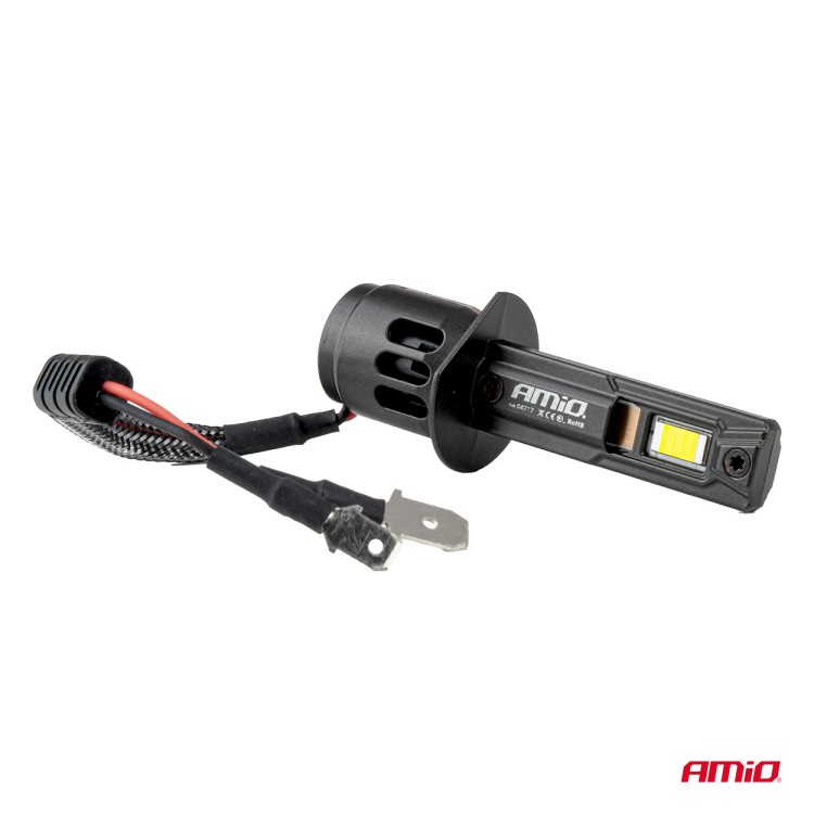 Amio - Λαμπτήρες LED F25 PRO Black Edition H1 68W 12-24V Full CAN Bus με Φωτεινότητα 7646lm σε Ψυχρό Λευκό 6000K για Επιβατικά Αυτοκίνητα & Φορτηγά - Σετ 2 τεμ. (04717/AM) Amio - Λαμπτήρες LED F25 PRO Black Edition H1 68W 12-24V Full CAN Bus με Φωτεινότητα 7646lm σε Ψυχρό Λευκό 6000K για Επιβατικά Αυτοκίνητα & Φορτηγά - Σετ 2 τεμ. (04717/AM)