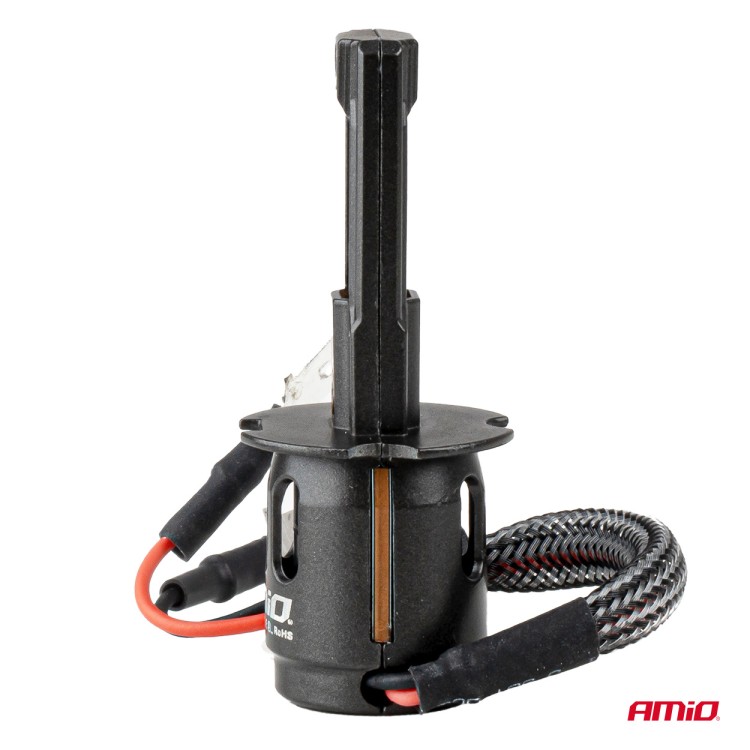 Amio - Λαμπτήρες LED F25 PRO Black Edition H3 68W 12-24V Full CAN Bus με Φωτεινότητα 7646lm σε Ψυχρό Λευκό 6000K για Επιβατικά Αυτοκίνητα & Φορτηγά - Σετ 2 τεμ. (04718/AM) Amio - Λαμπτήρες LED F25 PRO Black Edition H3 68W 12-24V Full CAN Bus με Φωτεινότητα 7646lm σε Ψυχρό Λευκό 6000K για Επιβατικά Αυτοκίνητα & Φορτηγά - Σετ 2 τεμ. (04718/AM)
