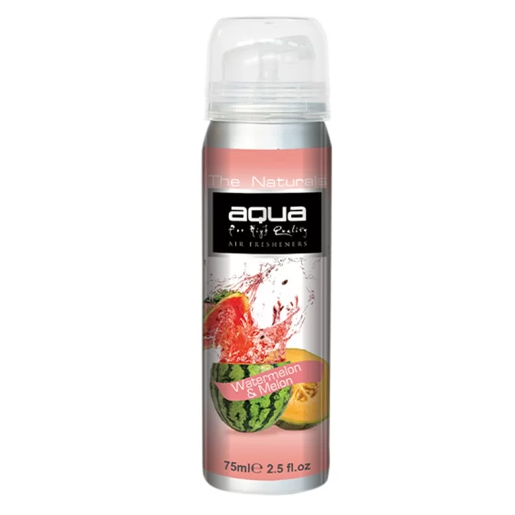 ΑΡΩΜΑΤΙΚΟ ΑΥΤΟΚΙΝΗΤΟΥ ΣΕ ΣΠΡΕΙ (SPRAY) ΜΕ ΑΡΩΜΑ ΚΑΡΠΟΥΖΙ & ΠΕΠΟΝΙ FRUITS SERIES 75ml AQUA - 1 TEM. ΑΡΩΜΑΤΙΚΟ ΑΥΤΟΚΙΝΗΤΟΥ ΣΕ ΣΠΡΕΙ (SPRAY) ΜΕ ΑΡΩΜΑ ΚΑΡΠΟΥΖΙ & ΠΕΠΟΝΙ FRUITS SERIES 75ml AQUA - 1 TEM.