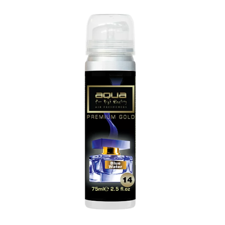 ΑΡΩΜΑΤΙΚΟ ΑΥΤΟΚΙΝΗΤΟΥ ΣΕ ΣΠΡΕΙ (SPRAY) ΜΕ ΑΡΩΜΑ BLUE WATER PREMIUM GOLD SERIES 75ml AQUA - 1 TEM. ΑΡΩΜΑΤΙΚΟ ΑΥΤΟΚΙΝΗΤΟΥ ΣΕ ΣΠΡΕΙ (SPRAY) ΜΕ ΑΡΩΜΑ BLUE WATER PREMIUM GOLD SERIES 75ml AQUA - 1 TEM.