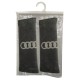 AUDI ΜΑΞΙΛΑΡΑΚΙΑ ΓΙΑ ΖΩΝΗ ΑΣΦΑΛΕΙΑΣ 21 X 7,5 cm ΣΕ ΜΑΥΡΟ ΧΡΩΜΑ ΜΕ ΓΚΡΙ LOGO - 2 ΤΕΜ.