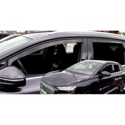 ΑΝΕΜΟΘΡΑΥΣΤΕΣ ΓΙΑ AUDI Q4 E-TRON 5D 2021+ -  ΣΕΤ ΑΥΤΟΚΙΝΗΤΟΥ ΑΠΟ ΕΥΚΑΜΠΤΟ ΦΙΜΕ ΠΛΑΣΤΙΚΟ HEKO - 4 ΤΕΜ.