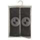 BMW ΜΑΞΙΛΑΡΑΚΙΑ ΓΙΑ ΖΩΝΗ ΑΣΦΑΛΕΙΑΣ 21 X 7,5 cm ΣΕ ΜΑΥΡΟ ΧΡΩΜΑ ΜΕ ΓΚΡΙ LOGO - 2 ΤΕΜ.