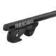MENABO ΜΠΑΡΕΣ ΟΡΟΦΗΣ ΑΛΟΥΜΙΝΙΟΥ SHERMAN BLACK 120 cm ΣΕ ΜΑΥΡΟ ΧΡΩΜΑ ΓΙΑ Opel Vectra B Station Wagon 5 doors 1995>2002 ΜΕ RAISED RAILS (Παράλληλες Μπάρες με Κενό) - 2 ΤΕΜ. (12280/MB)