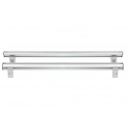 ΒΑΣΕΙΣ ΣΤΗΡΙΞΗΣ ΑΛΟΥΜΙΝΙΟΥ TBR FIXING PROFILE KIT M 116,6 cm ΣΕ ΑΣΗΜΙ ΧΡΩΜΑ ΜΕ ΥΠΟΔΟΧΕΣ T-SYSTEM ΓΙΑ ΜΠΑΡΕΣ TBR ΚΑΡΟΤΣΑΣ ΣΕ PICKUP ΚΑΙ ΑΓΡΟΤΙΚΑ ΟΧΗΜΑΤΑ MENABO - 2 ΤΕΜ.