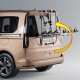 Menabo - Βάση Ποδηλάτου Shadow για 3 Ποδήλατα ή Fat Bikes με Quick Lock System για VW Caddy 2.0 (2021>) Van / SUV με Ασφαλή Μεταφορά Φορτίου - 1 Σετ (12950/MB)