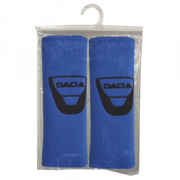 DACIA ΜΑΞΙΛΑΡΑΚΙΑ ΓΙΑ ΖΩΝΗ ΑΣΦΑΛΕΙΑΣ 21 X 7,5 cm ΣΕ ΜΠΛΕ ΧΡΩΜΑ ΜΕ ΜΑΥΡΟ LOGO - 2 ΤΕΜ.