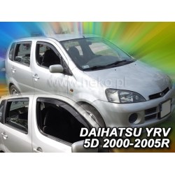 ΑΝΕΜΟΘΡΑΥΣΤΕΣ ΓΙΑ DAIHATSU YRV 5D 2000-2005R ΣΕΤ ΑΥΤΟΚΙΝΗΤΟΥ ΑΠΟ ΕΥΚΑΜΠΤΟ ΦΙΜΕ ΠΛΑΣΤΙΚΟ HEKO - 4 ΤΕΜ.