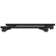 ΜΠΑΡΕΣ ΑΛΟΥΜΙΝΙΟΥ SONIC BLACK XL 130cm ΣΕ ΜΑΥΡΟ ΧΡΩΜΑ ΓΙΑ ΟΡΟΦΗ ΜΕ FLUSH ΚΑΙ RAISED RAILS MENABO - 2 ΤΕΜ.
