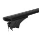 ΜΠΑΡΕΣ ΑΛΟΥΜΙΝΙΟΥ SONIC BLACK XL 130cm ΣΕ ΜΑΥΡΟ ΧΡΩΜΑ ΓΙΑ ΟΡΟΦΗ ΜΕ FLUSH ΚΑΙ RAISED RAILS MENABO - 2 ΤΕΜ.
