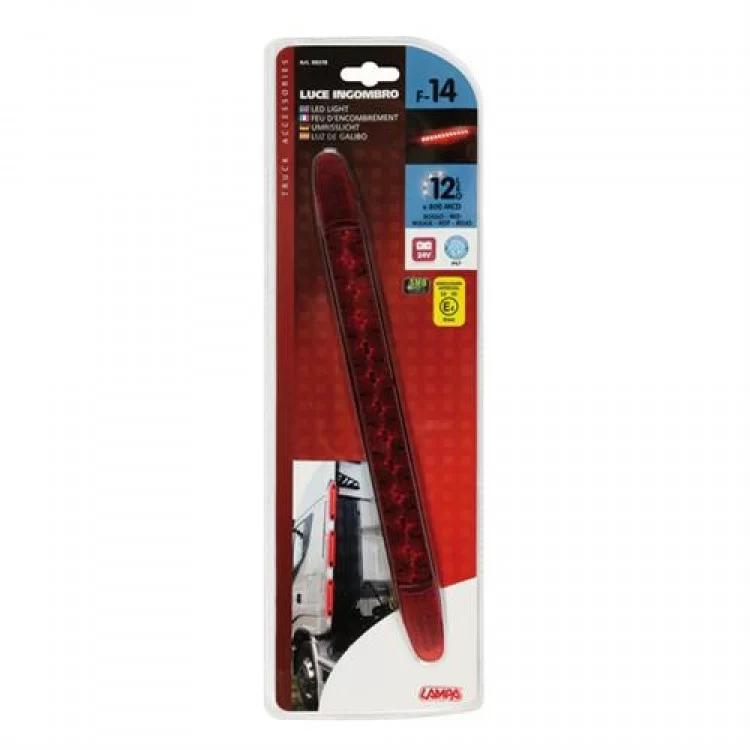 Φως Θέσεως 24V 12LED 28cm Κόκκινο Αδιάβροχο Φως Θέσεως 24V 12LED 28cm Κόκκινο Αδιάβροχο