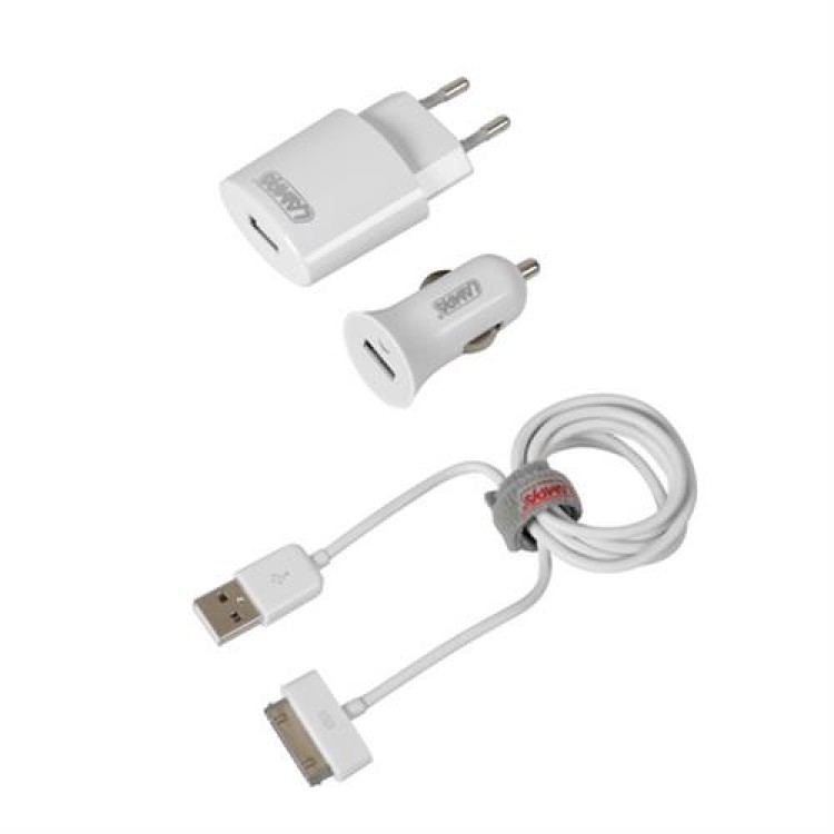 Καλώδιο Φορτισης / Συγχρονισμού USB για Apple 100cm 30pin με αντάπτορα USB αναπτήρα 12V/24V και αντάπτορα 220V Καλώδιο Φορτισης / Συγχρονισμού USB για Apple 100cm 30pin με αντάπτορα USB αναπτήρα 12V/24V και αντάπτορα 220V