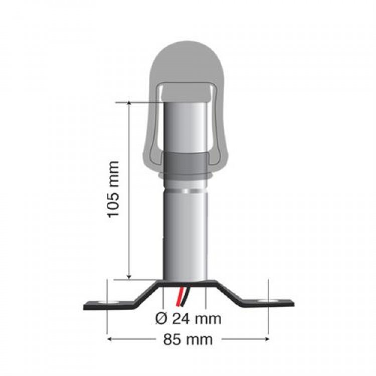 Βάση Στήριξης Φάρου FIX-3 85mm Βάση Στήριξης Φάρου FIX-3 85mm