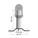 Βάση Στήριξης Φάρου FIX-3 85mm Βάση Στήριξης Φάρου FIX-3 85mm