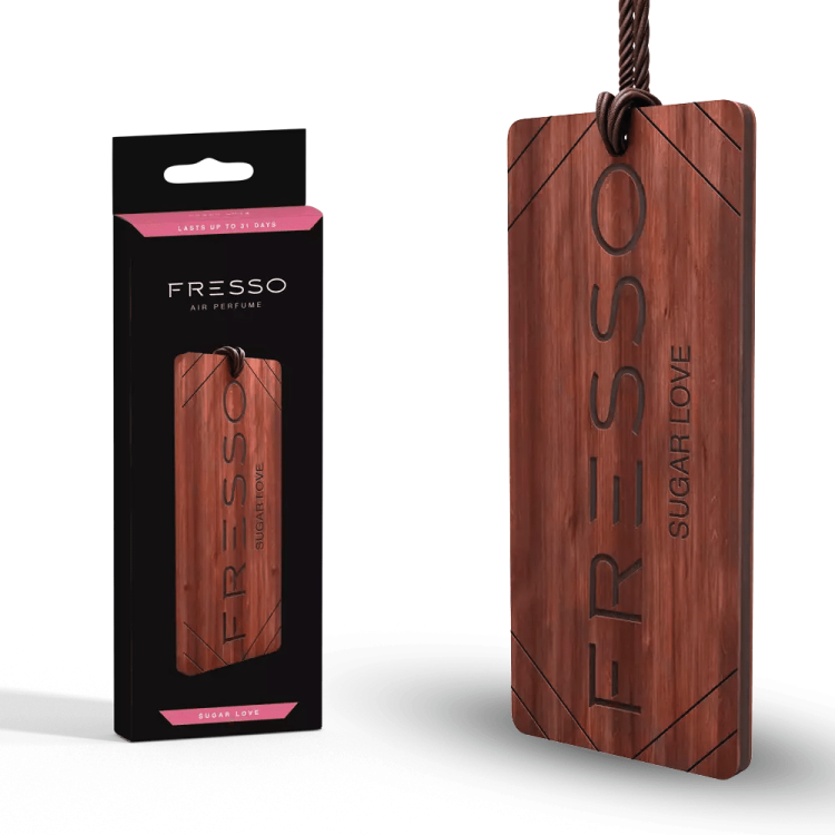 Fresso - Ξύλινο Κρεμαστό Αρωματικό Αυτοκινήτου Sugar Love - 1 τεμ. (159006/FRE) Fresso - Ξύλινο Κρεμαστό Αρωματικό Αυτοκινήτου Sugar Love - 1 τεμ. (159006/FRE)