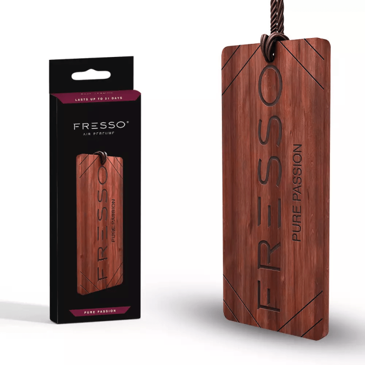 Fresso - Ξύλινο Κρεμαστό Αρωματικό Αυτοκινήτου Pure Passion - 1 τεμ. (159204/FRE)