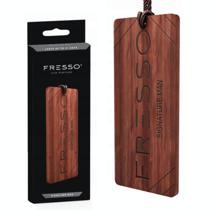 Fresso - Ξύλινο Κρεμαστό Αρωματικό Αυτοκινήτου Signature Man - 1 τεμ. (159860/FRE) Fresso - Ξύλινο Κρεμαστό Αρωματικό Αυτοκινήτου Signature Man - 1 τεμ. (159860/FRE)