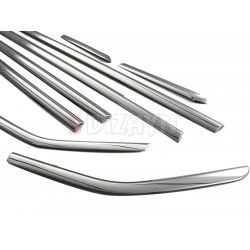 TRIM ΠΑΡΑΘΥΡΩΝ ΑΝΟΞ.ΑΤΣΑΛΙ ΧΡΩΜΙΟ S-DIZAYN ΓΙΑ FORD FOCUS 5D HB 2011+ - 8ΤΕΜ