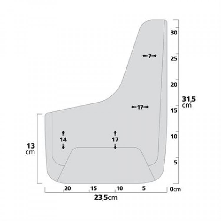 ΛΑΣΠΩΤΗΡΕΣ SPLASH-GUARDS (M) 23,5 Χ 31,5 cm UNIVERSAL - 2 ΤΕΜ.