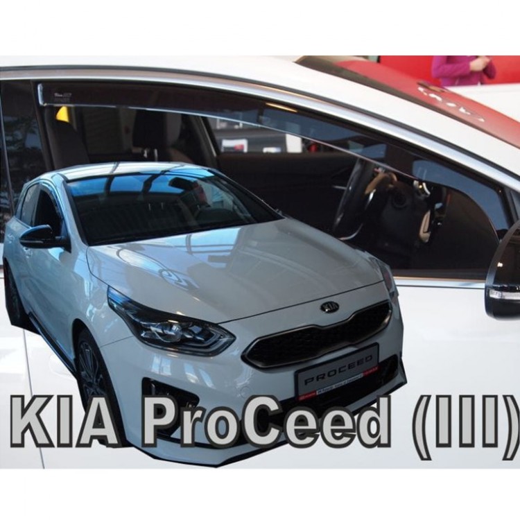 ΑΝΕΜΟΘΡΑΥΣΤΕΣ ΓΙΑ KIA PRO CEED III 5D 2019+ ΖΕΥΓΑΡΙ ΑΠΟ ΕΥΚΑΜΠΤΟ ΦΙΜΕ ΠΛΑΣΤΙΚΟ HEKO - 2 ΤΕΜ.