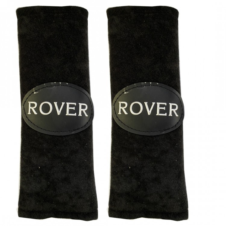 ROVER ΜΑΞΙΛΑΡΑΚΙΑ ΓΙΑ ΖΩΝΗ ΑΣΦΑΛΕΙΑΣ 21 X 7,5 cm ΣΕ ΜΑΥΡΟ ΧΡΩΜΑ ΜΕ ΛΕΥΚΟ LOGO - 2 ΤΕΜ.