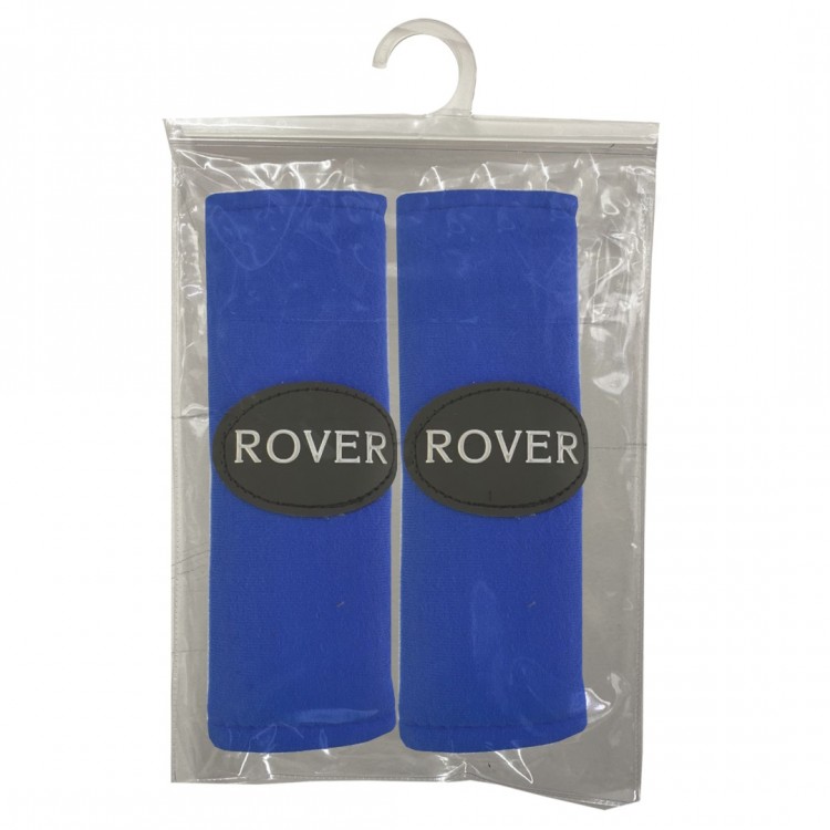 ROVER ​ΜΑΞΙΛΑΡΑΚΙΑ ΓΙΑ ΖΩΝΗ ΑΣΦΑΛΕΙΑΣ 21 X 7,5 cm ΣΕ ΜΠΛΕ ΧΡΩΜΑ ΜΕ ΜΑΥΡΟ/ΛΕΥΚΟ LOGO - 2 ΤΕΜ.
