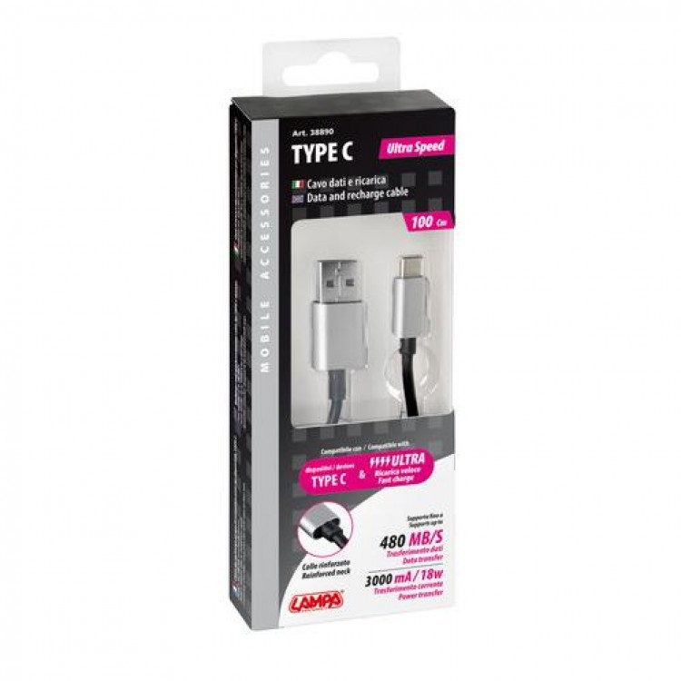 Καλώδιο Usb Type-C - 100 cm Καλώδιο Usb Type-C - 100 cm
